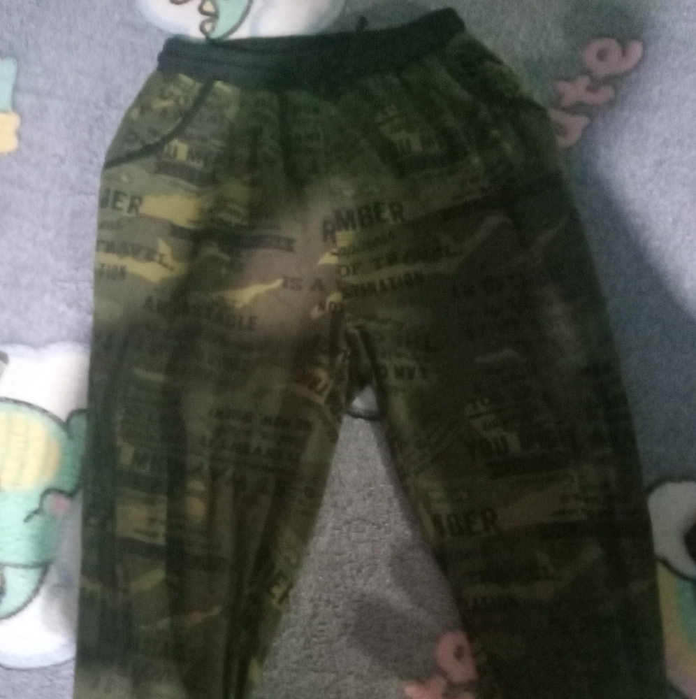 Camouflage Print Jogger Pants